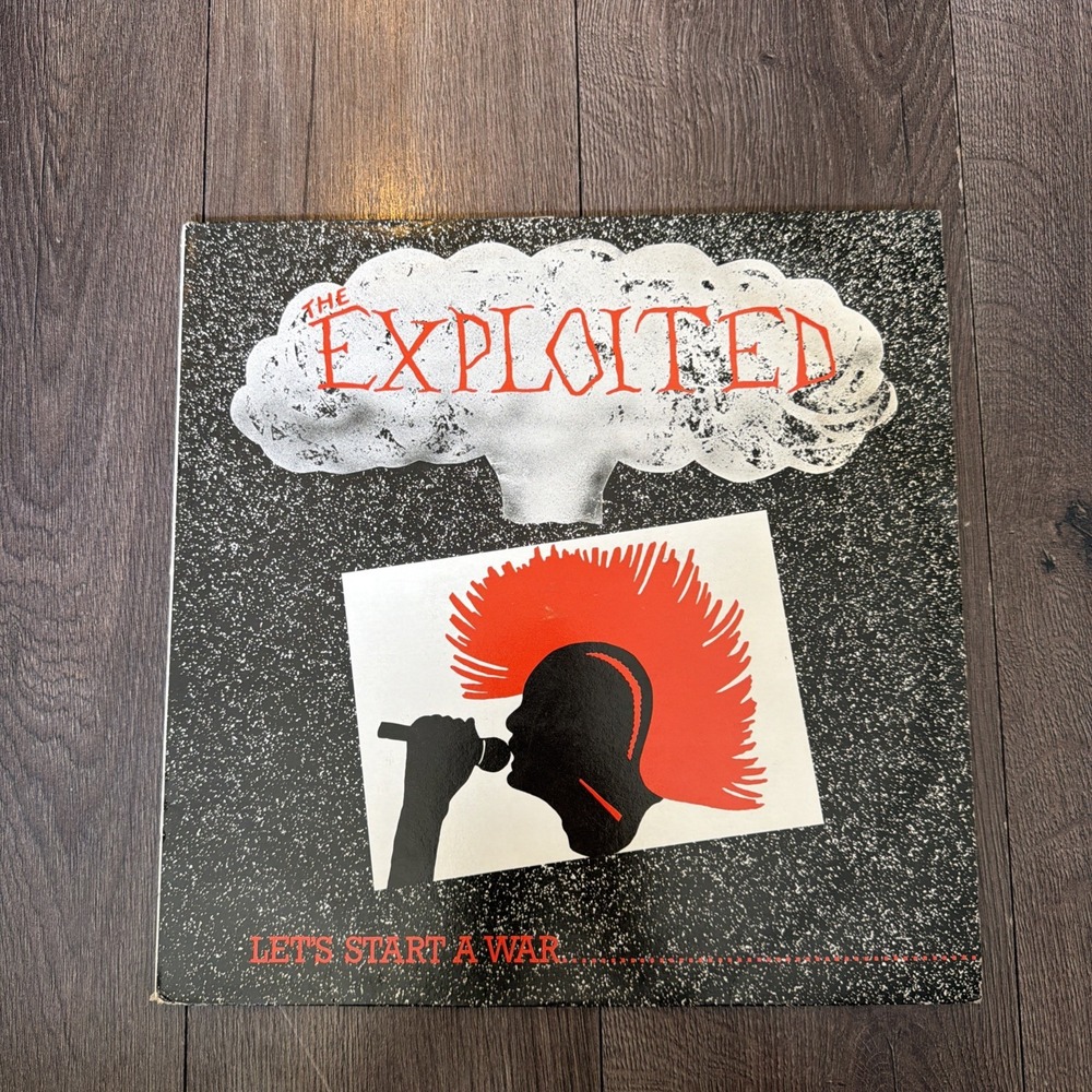 THE EXPLOITED Let's Start A War UK LP VG 1985 DOJO10 Vinyl Punk Rock OG ORIGINAL